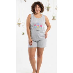 Pijama Sweet Gris,Talla XL,2XL,3Xl