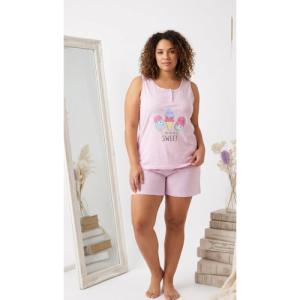 Pijama Sweet Rosa,Tallas XL,2XL,3XL Y 4XL