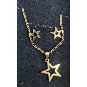 Gargantilla y pendientes  10€