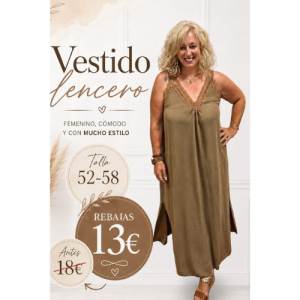 Vestido lencero ,talla 52/58
