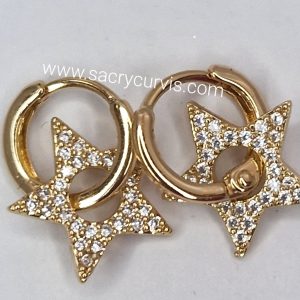 Pendientes Acero dorados