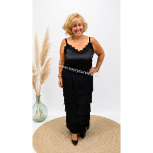 Falda  flecos , talla  46/52