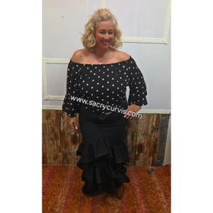 Falda flamenca granada