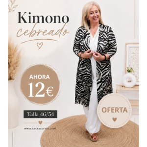 Kimono Cebreado.Talla 46/54